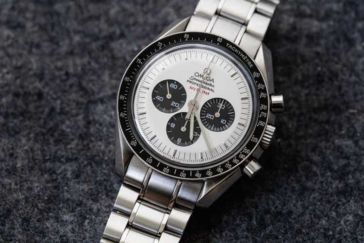 Omega Speedmaster Professional Apollo XI Watch Rare White Panda Dial
