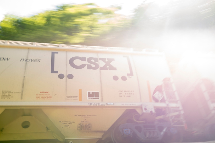 CSX dem Auto in Bewegung