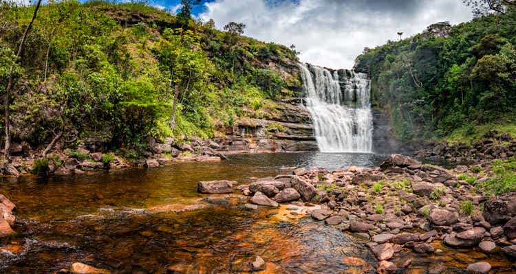 Sakaika Falls or Sakaika Jump.  The Great Savanna Venezuela