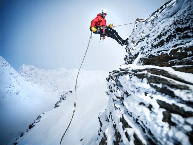 Mountain Climber in the Austrian Alps