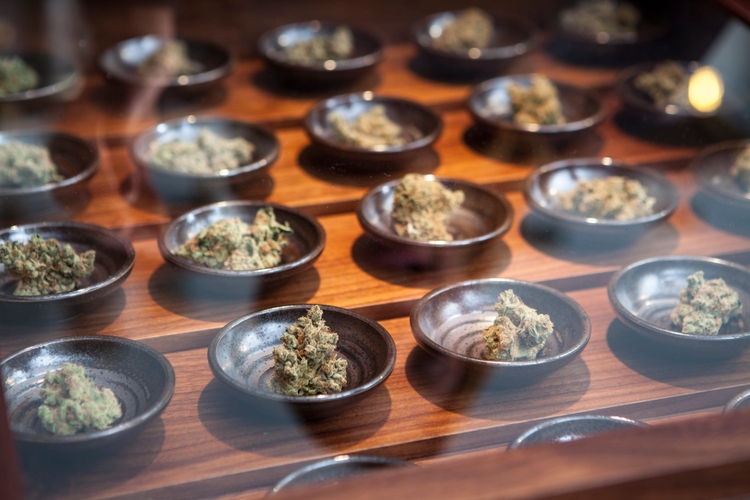 Small business marijuana dispensary in Oregon.
