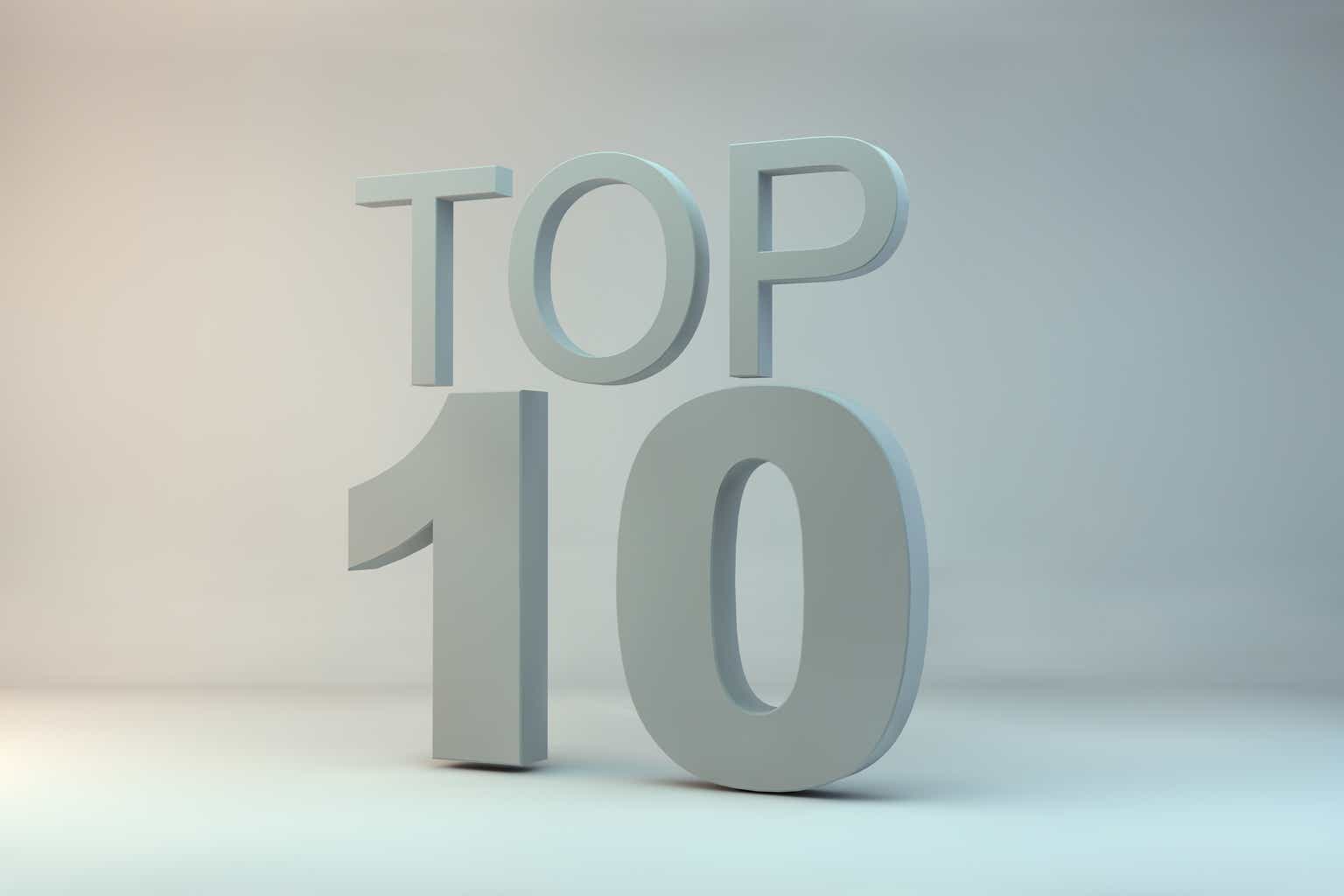 Above 10. Топ 10 цифр.