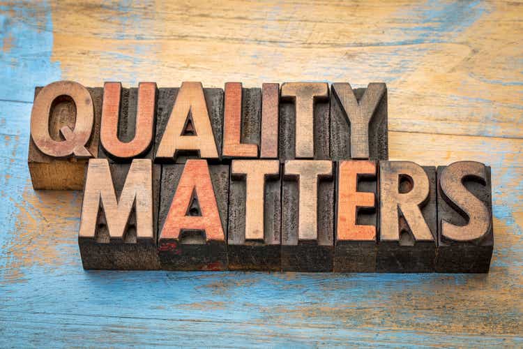 quality matters word abstract