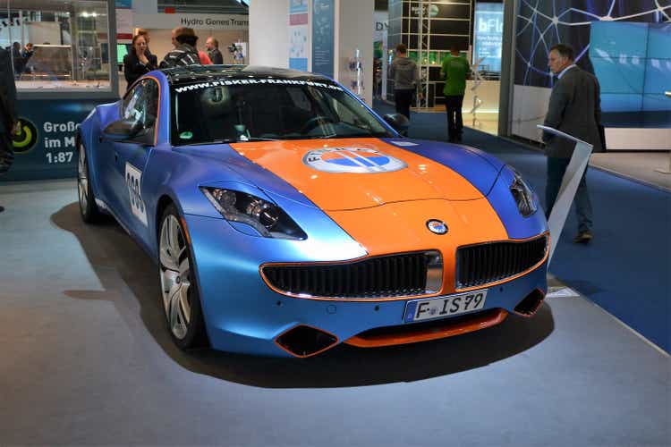 Fisker Karma on the motor show