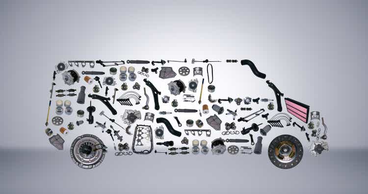 Images bus assembled from new spare parts