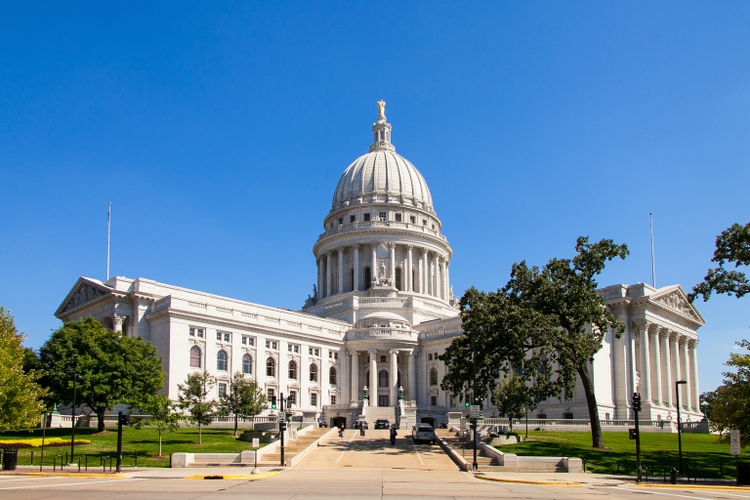 State Capitol of Wisconsin, Madison, USA