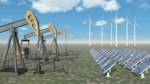 Oil industry versus renewable energy