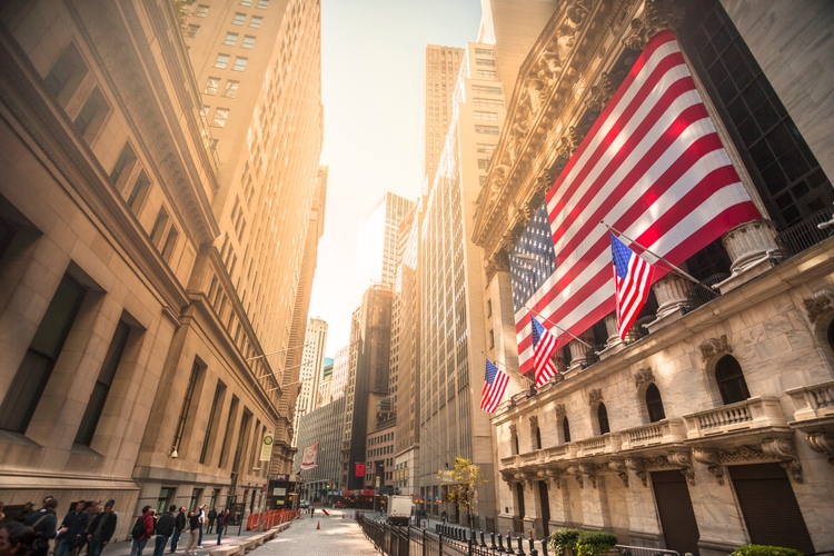 New York stock exchange, Wall Street, USA