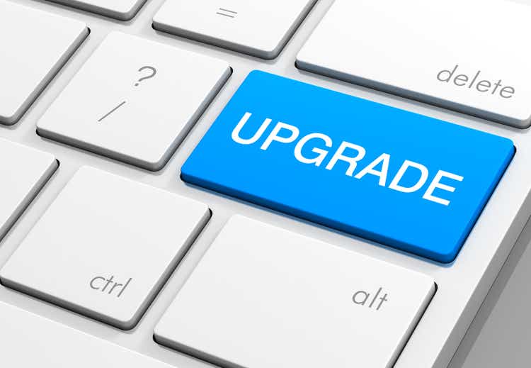 upgrade keyboard concept illustration