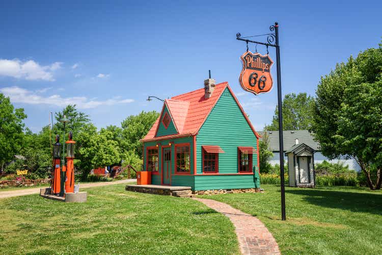 Vintage Phillips 66 Gas Station