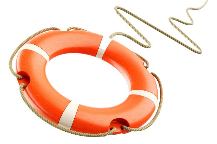 Red lifebuoy rope