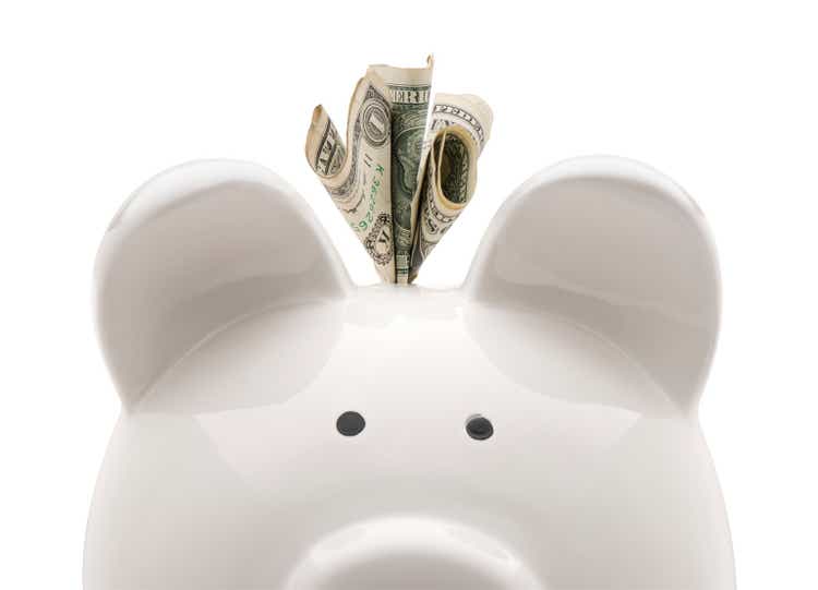 Close-up piggy bank