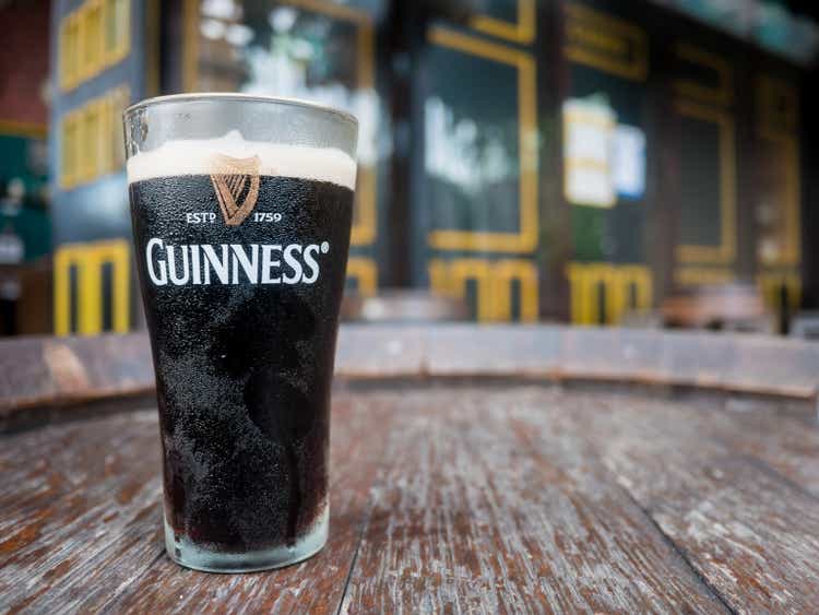 Pattaya , Thailand : Pint of beer served at Guinness Brewery