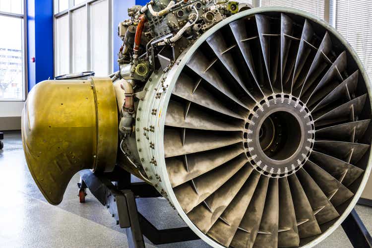 Exterior of a Rolls-Royce F402 Pegasus Jet Engine (a)