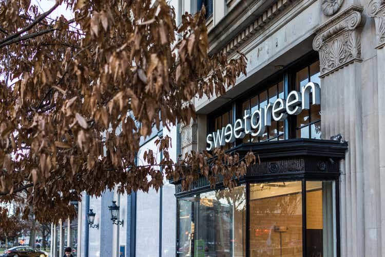 Sweetgreen fast casual restaurant on Dupont Circle