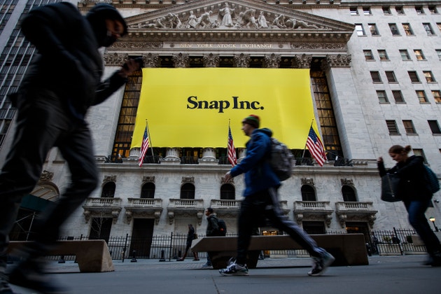 Snapchat Parent Snap Begins Trading On New York Stock Exchange