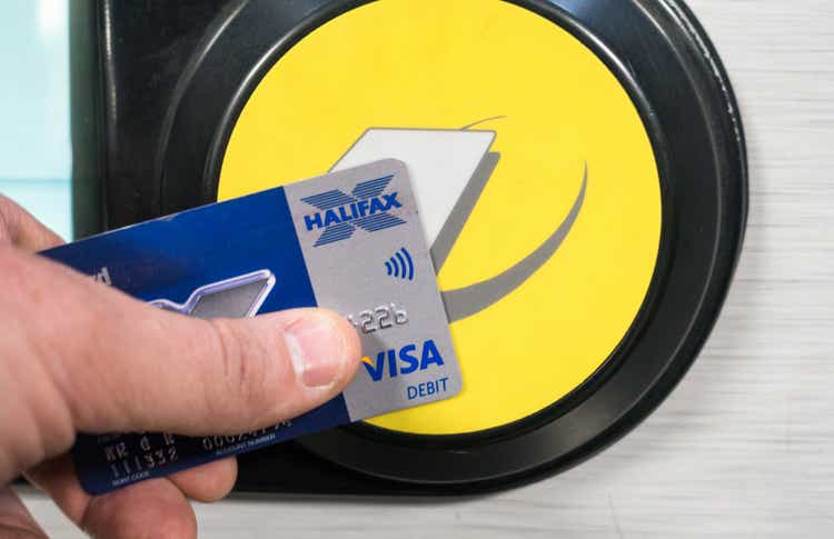 A contactless Visa Debit payment for London Underground transportation