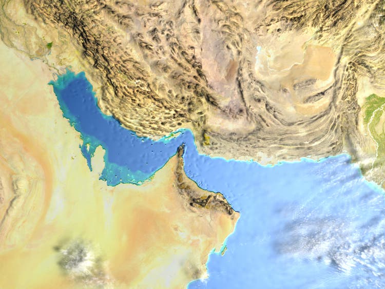 Persian Gulf on planet Earth