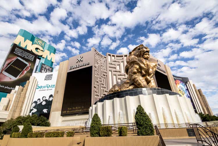 Golden Lion at MGM Grand Hotel and Casino - Las Vegas, Nevada, USA