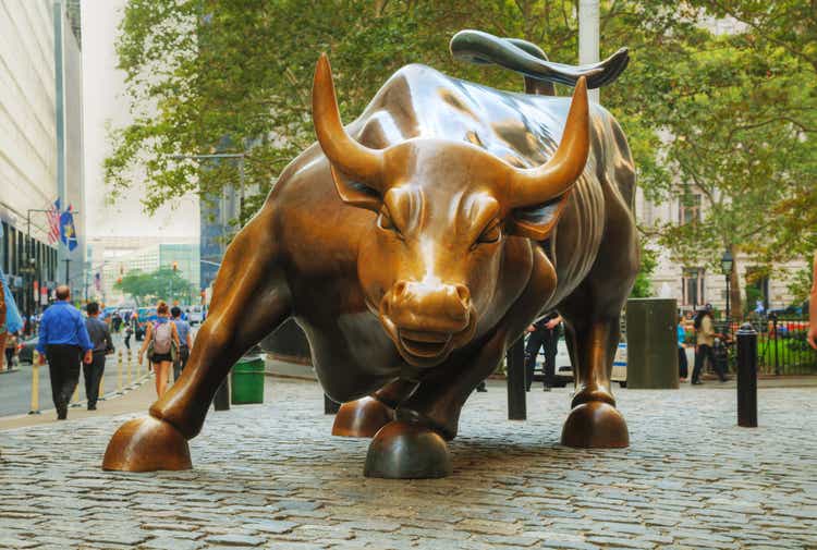 Charging Bull sculpture in New York City