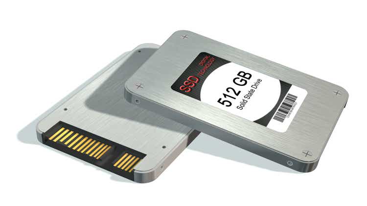 SSD drive - State solid drives isolated on white background