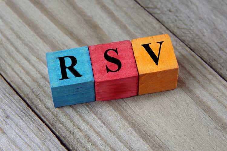 RSV acronym on colorful wooden cubes