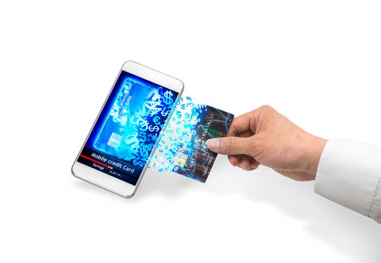 Isolated mobile credit card