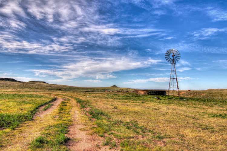Water well and Windmill on the Texas Plains