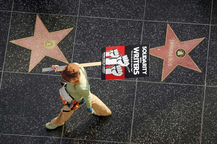 Other Unions Join Striking Writers For March Down Hollywood Blvd