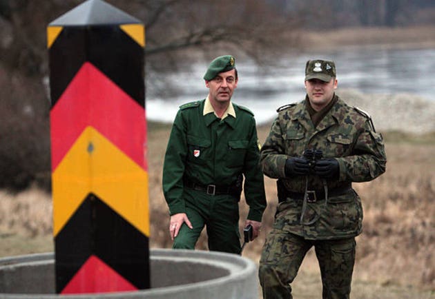 Border Police On Patrol At German-Polish Border