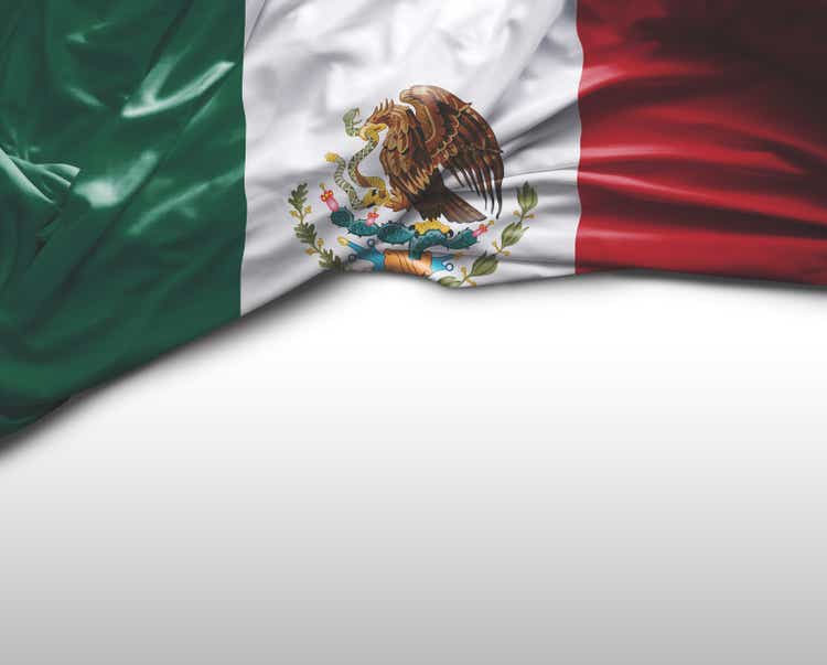 Mexican waving flag