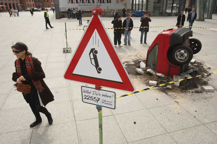 Art Installation Simulates Crashed Car