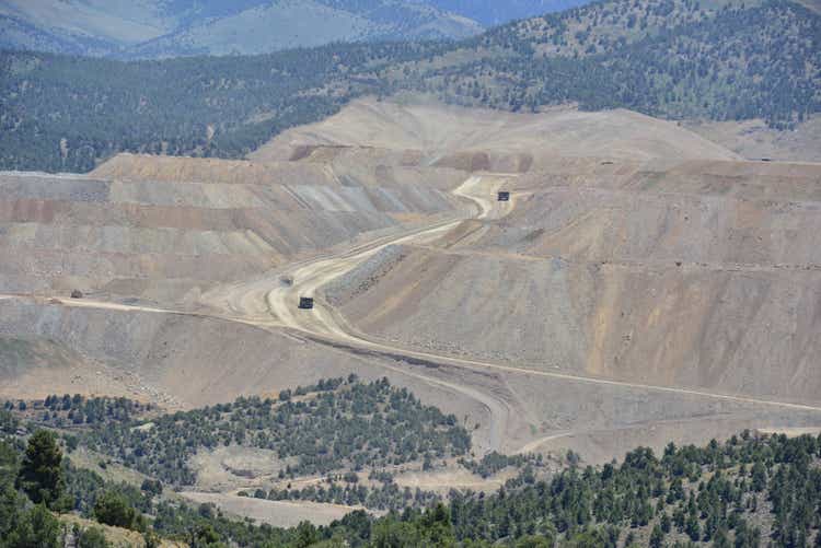 A copper mine in Nevada America.