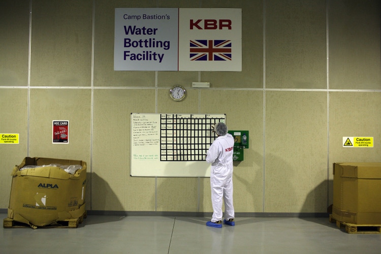 British Army Base Produces And Delivers Drinking Water To Troops