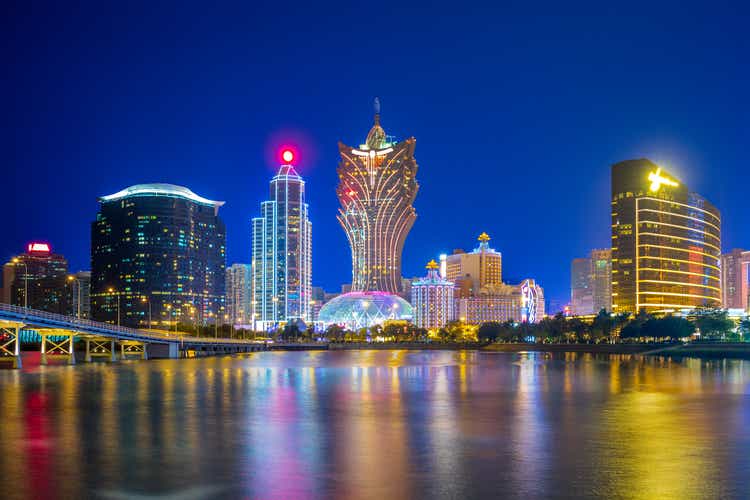 skyline of macau