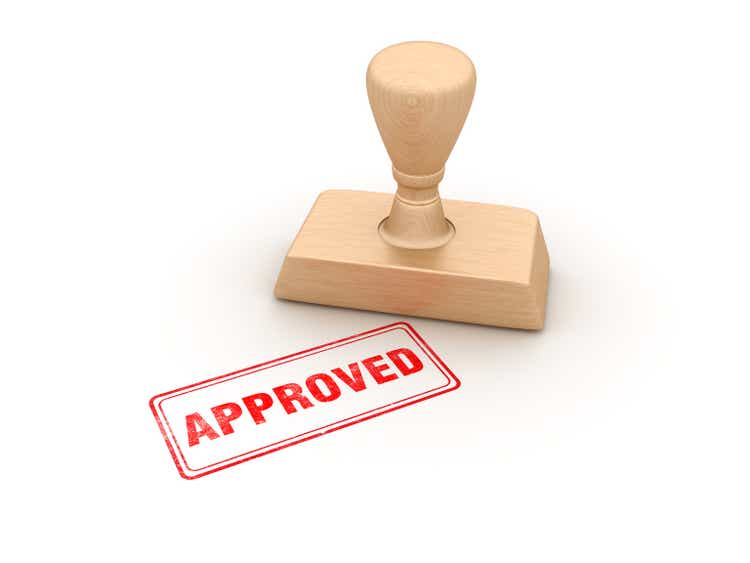 Approved Rubber Stamp - 3D Rendering