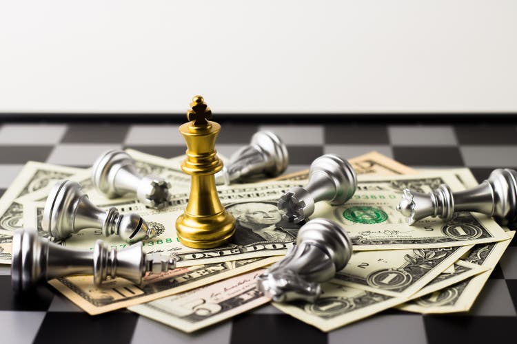 Financial games concept