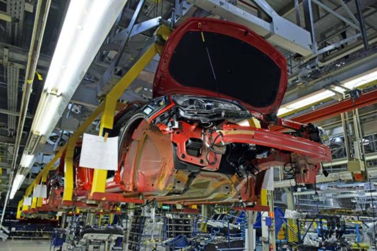 Modern car assembly plant
