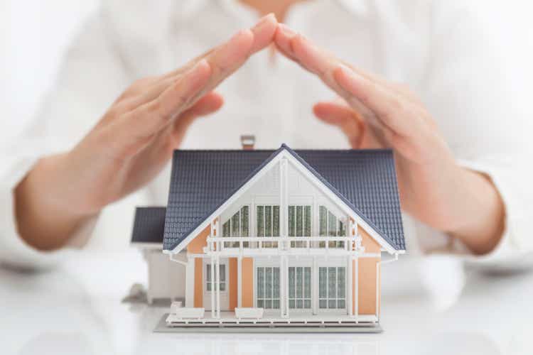 Real estate insurance concept