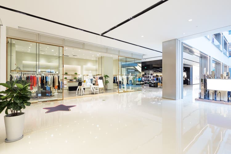 interior of modern hallway