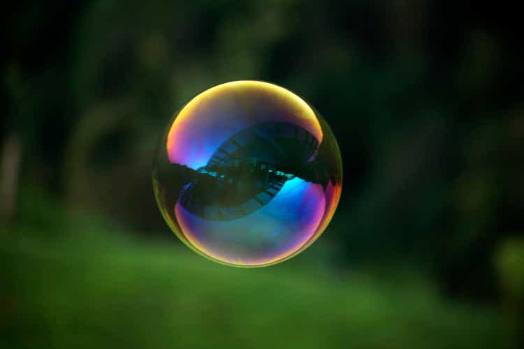 A colorful bubble