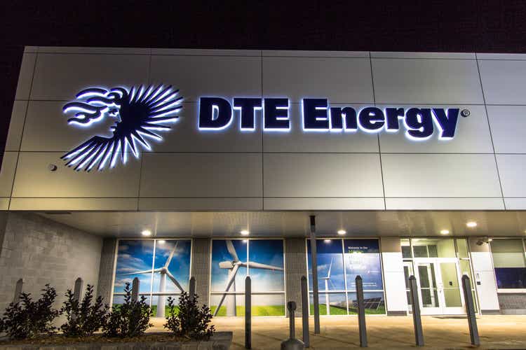 Exterior Of Detroit Edison DTE Utility Company In Southeast Michigan