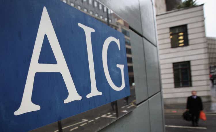 Workers Arrive At The Offices Of Troubled Insurance Company AIG