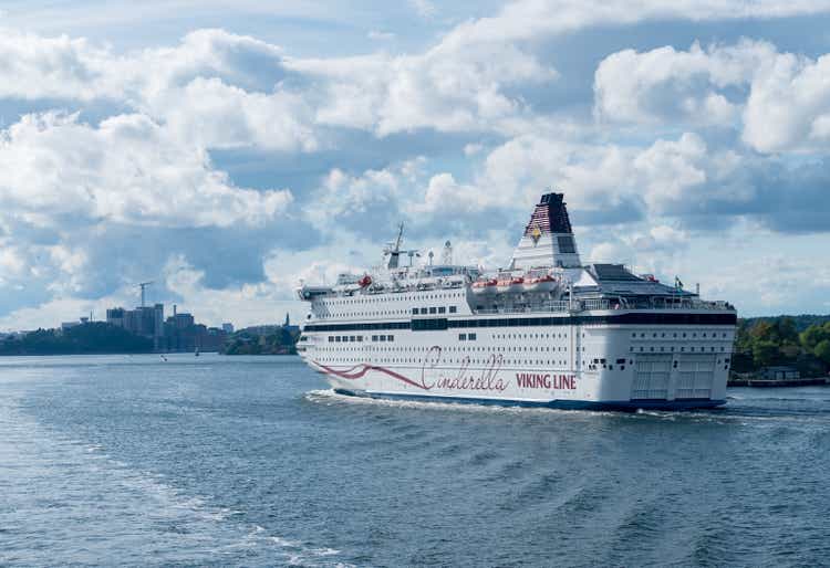 Viking cruise ferry ship Cinderella in Stockholm