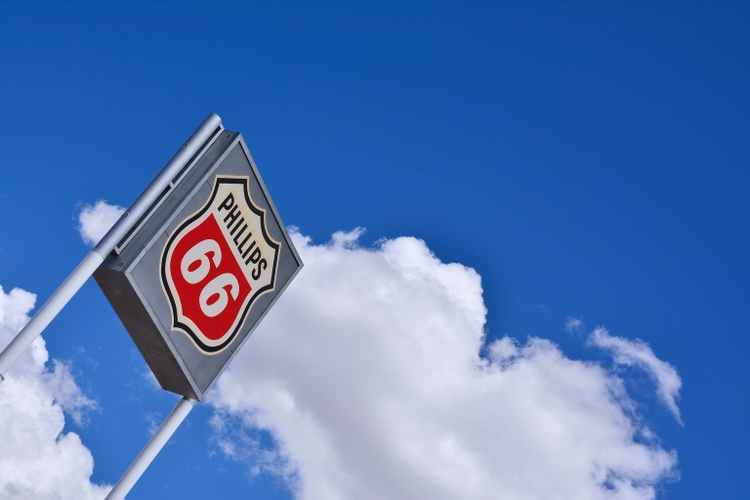 Phillips 66 gas station sign