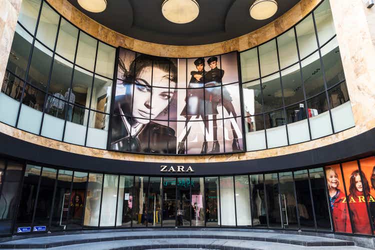 Zara shop in Brussels, Belgium