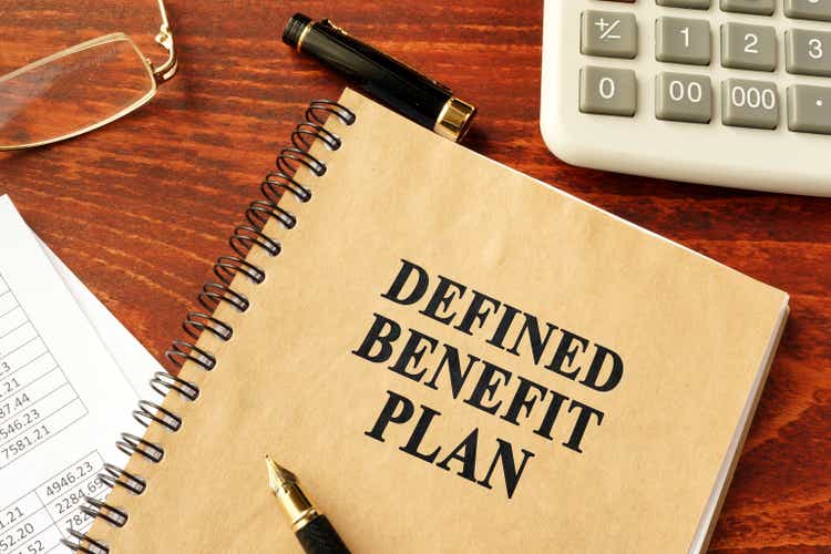 Book with title Defined Benefit Plan.