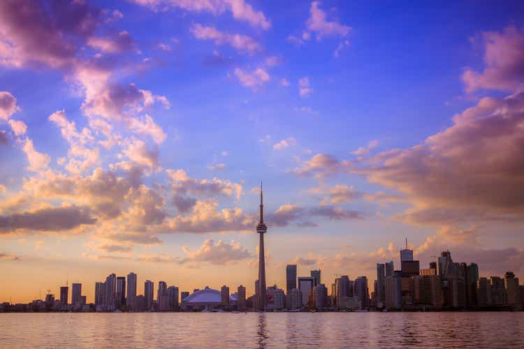 Toronto City with Vivid Reflection