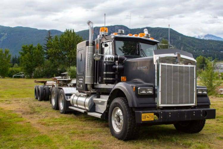 Alaska, Haines, Kenworth Truck W900, Alaska.