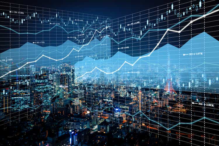 Background stock market and finance economic